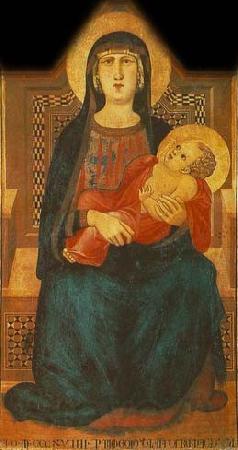 Ambrogio Lorenzetti Madonna of Vico l'Abate Norge oil painting art